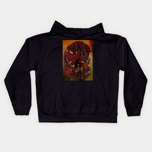 Fantasy Gunner Kids Hoodie by SkyfrNight